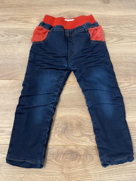 Zateplené rifle - veľmi hrubé, skvelé na zimu, 110