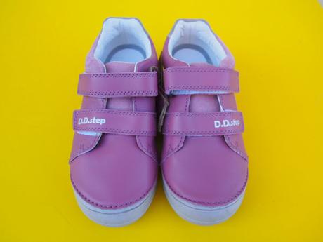 Detské kožené topánky ddstep 078 lila, d.d.step,32 / 33 / 34 / 35