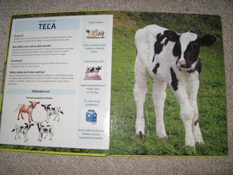 Kniha s puzzle mláďatká,