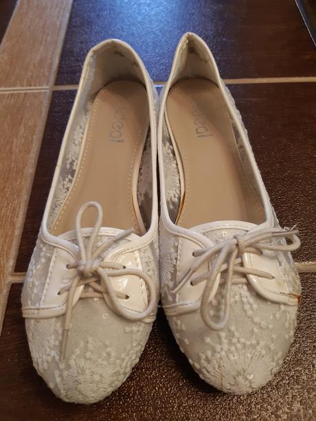 Biele balerínky - veľkosť 39, 39