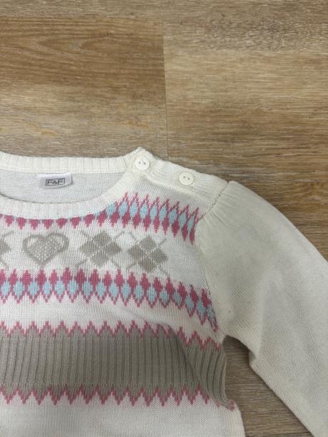 Krémové šatičky so vzormi, f&f,80