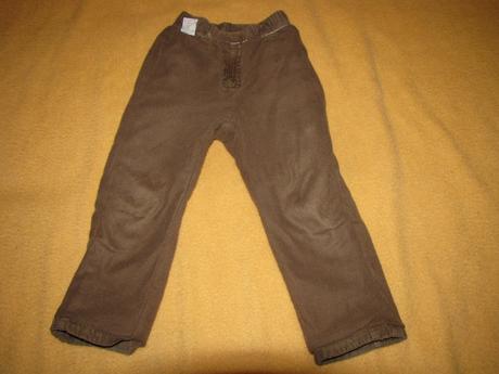 Menžestrové podšívané nohavice, 110