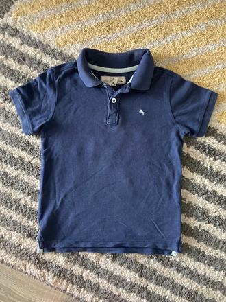 Tmavomodrá polokošeľa 110/116, h&m,110