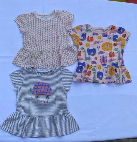 3 ks tričko alebo tunika, next,98