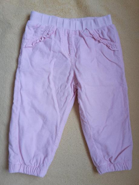 Menčestrové zateplené nohavice top stav, 80