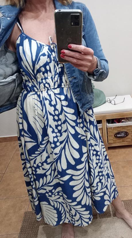 Šaty h&m a riflovka mango, h&m,s