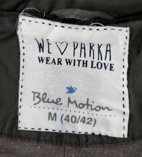 Olivovozelená prechodná parka, 40