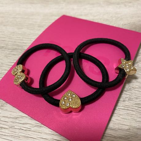 3ks gumičiek s korálkami,