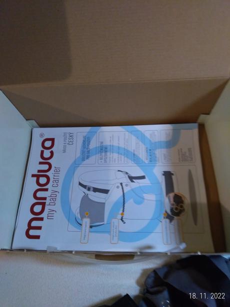 Manduca pure cotton dark grey, manduca