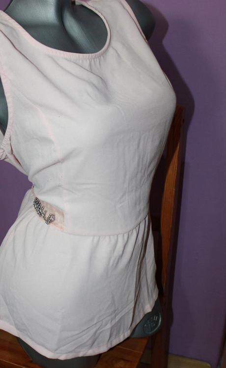 Peplum top - bluzka s kamienkami, l