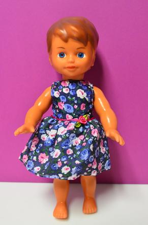 Retro bábika lenka gumotex, 