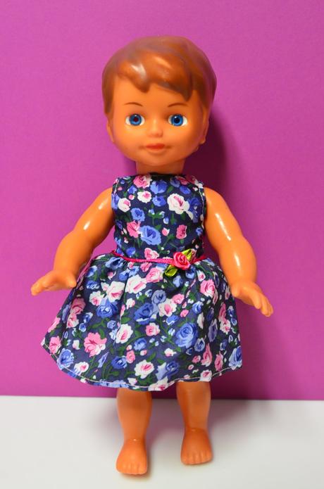 Retro bábika lenka gumotex, 