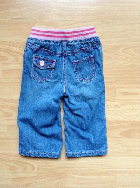 Zateplené roll-up riflíky, 9-12m, next,80