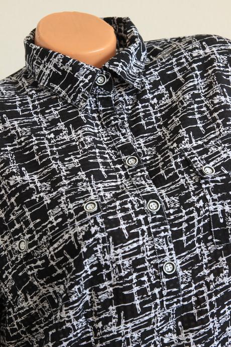 Čierno biela blúzka, m/l, m