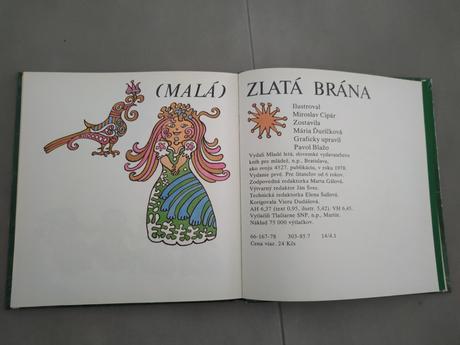 Retro kniha mala zlatá brána, 