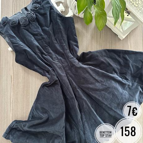 Zamatové šaty, benetton,158