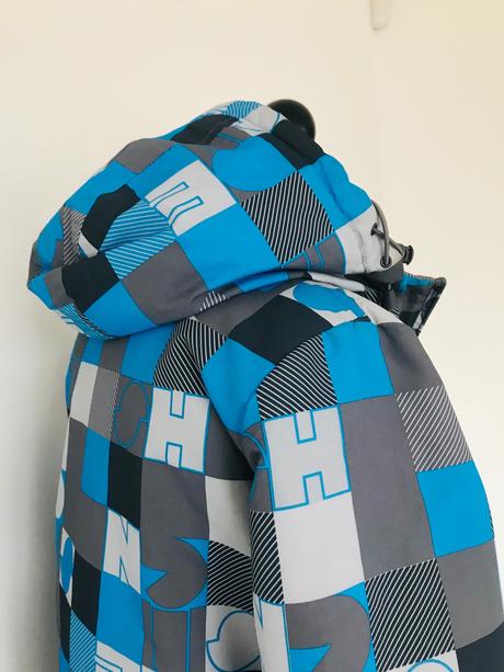 Zimná bunda house modrá, s