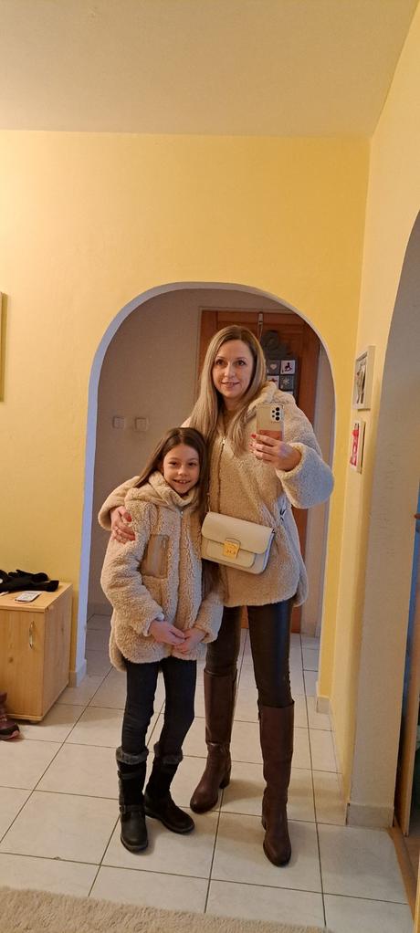 Kožušky mama a dcera, c&a,128