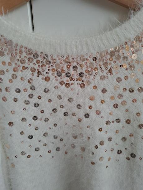 Teplý sveter s flitrami h&m, h&m,140