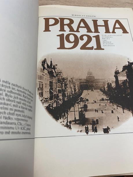 Praha 1921 vzpomínky fakta dokumenty veľký formát,
