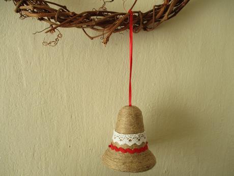 Vianočné ozdoby jutové, väčšie,