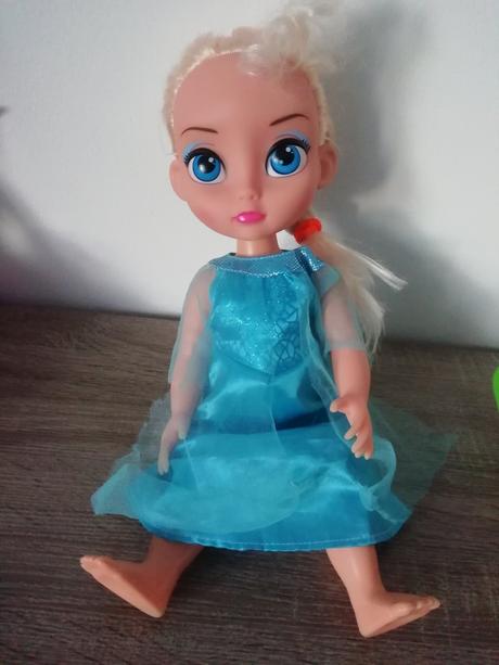 Elsa frozen babika s korunkou cca 30-40cm,