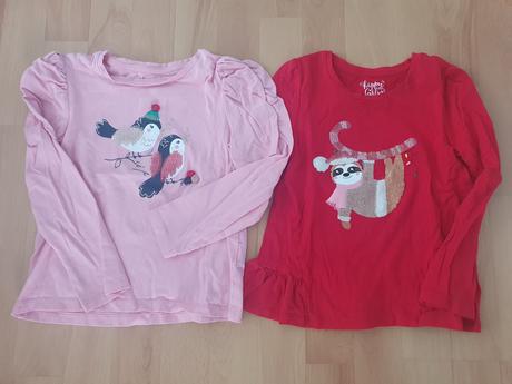 Dievčenské vianočné tričká vel. 116, palomino,116