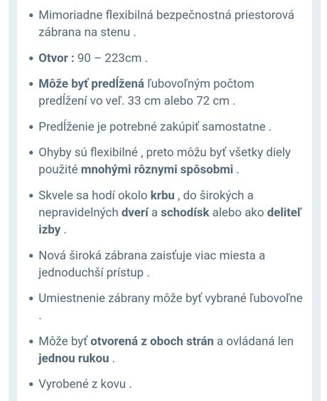 Babydan priestorová zábrana flex l + predĺženie, babydan