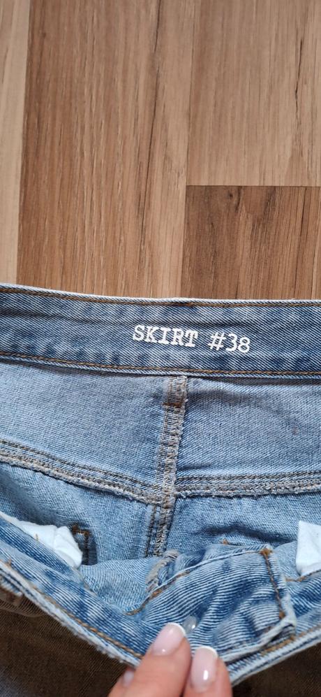 Riflová sukňa midi, gate,38