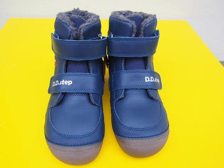 Detské kožené zimné topánky ddstep 063 barefoot, d.d.step,31 - 36