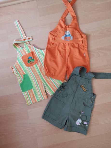 3x šortky, kratasky, 74