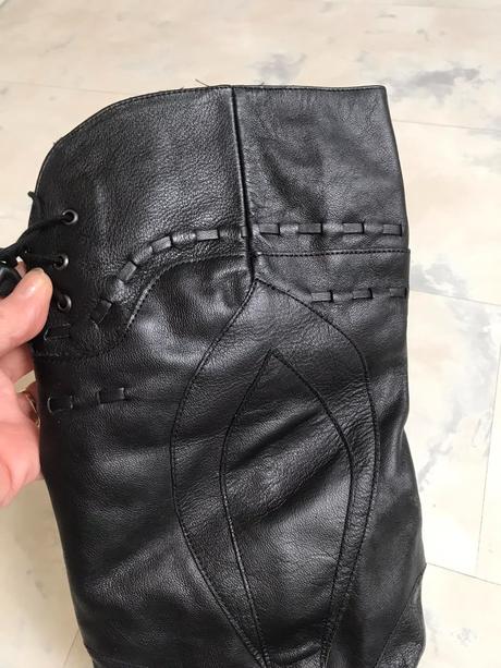 Luxusné kožené čižmy, 38