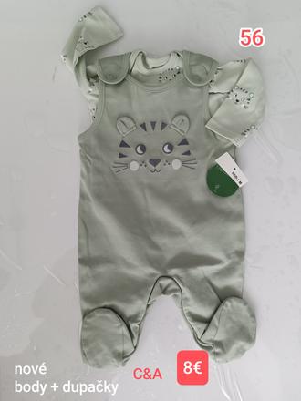 Dupačky + body dlhý rukáv, c&a,56