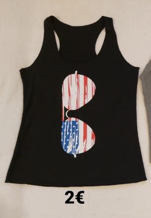 Čierne usa tielko m, m