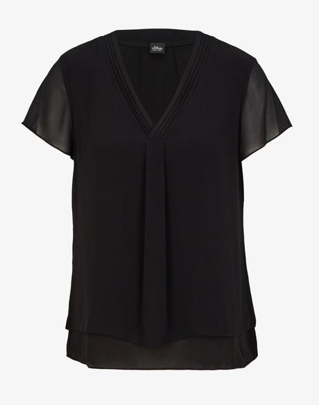 S.oliver čierna blúzka vel.xs-s, s.oliver,36