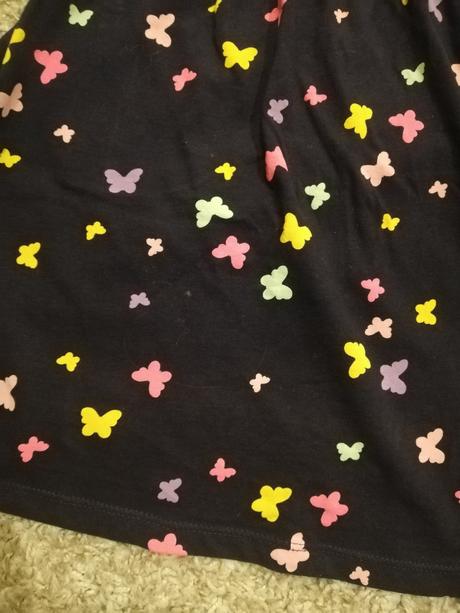 Tmavomodre šatky, h&m,98