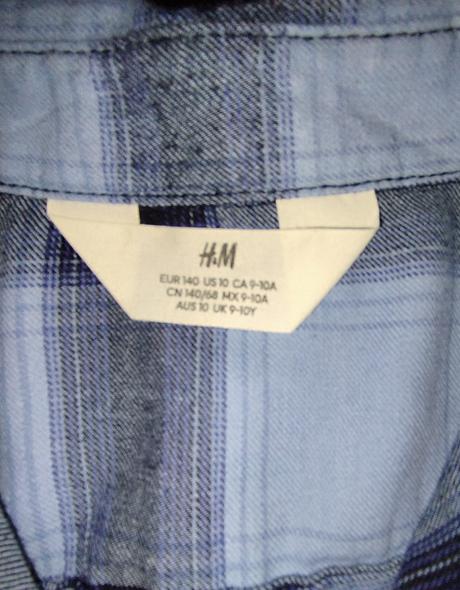 Tenká flanelová košeľa hm, h&m,140
