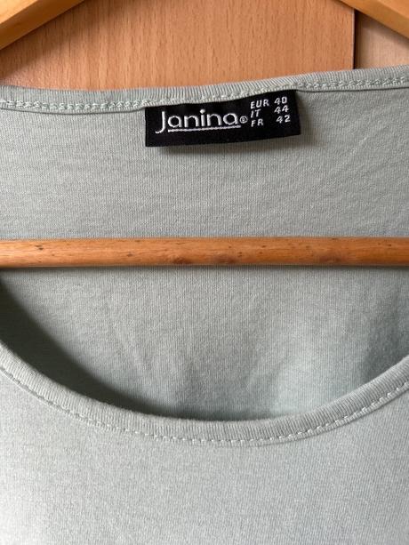 Zelenkavé tričko s 3/4 rukávmi-40, kik,40