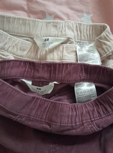 Menčestrové jeggings-y, h&m,128