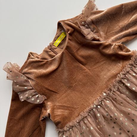 Dievčenské hrubo zateplené šaty, 104 / 110