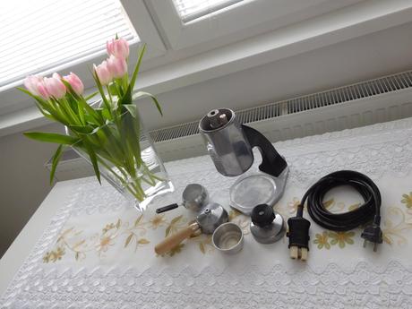 Art deco maďarský ftm unipress chrómový,, 