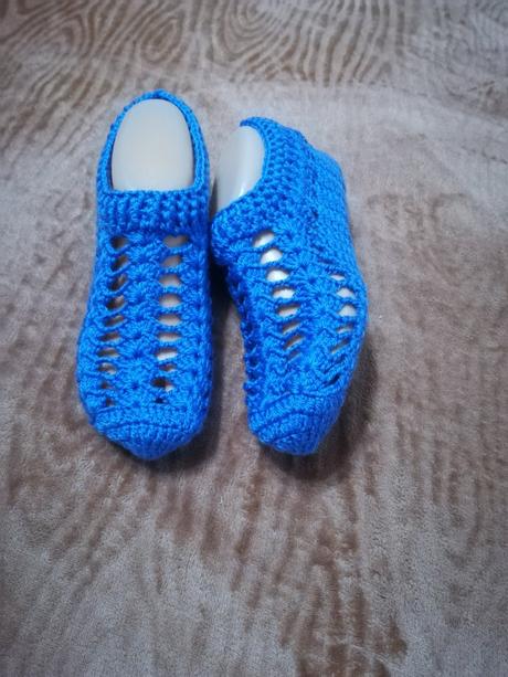Háčkované papučky 71, 40 / 41