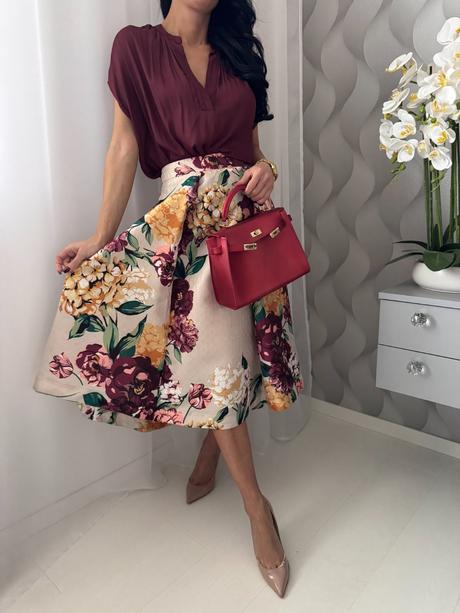 Autograph - kvetinová sukňa, marks & spencer,s