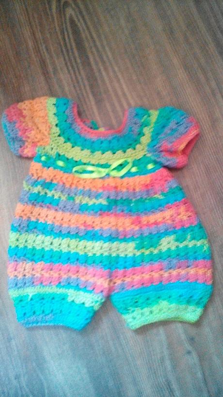 Háčkované opaľovačky,letný overal, 56