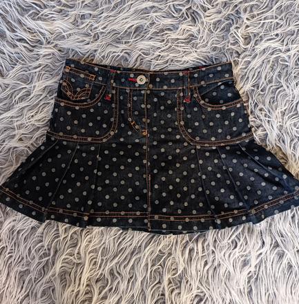 Riflová sukňa d&g, 128