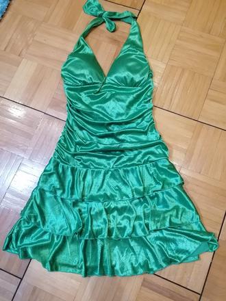Zelené šaty ruby rox s kamienkami, 40