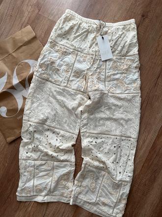 Zara letné nohavice madeira vzor, zara,s