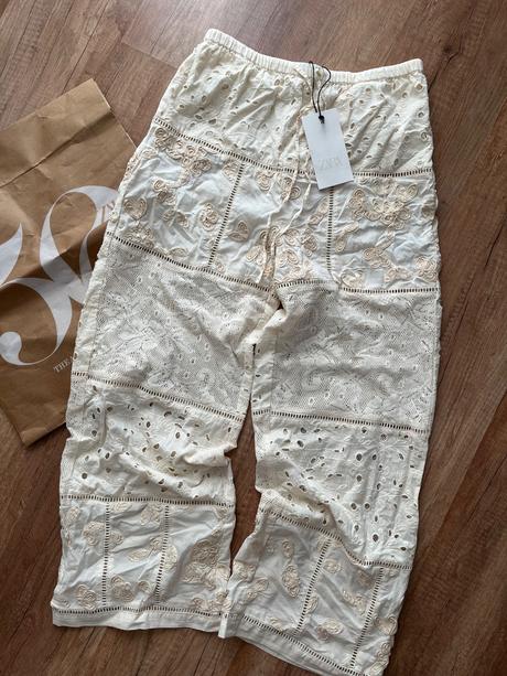 Zara letné nohavice madeira vzor, zara,s