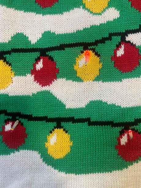 Blikajúci vianočný sveter, l / xl / xxl