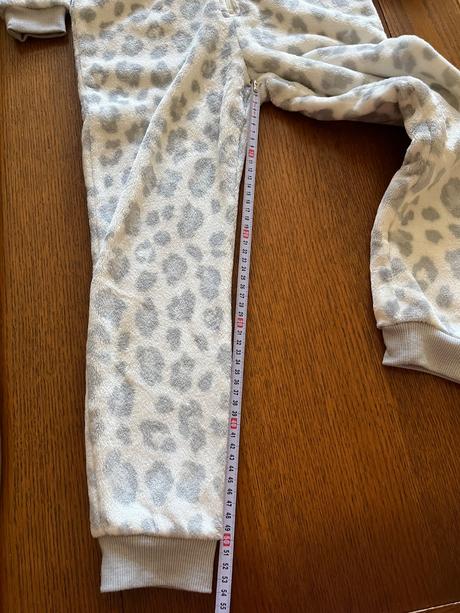 Teplé chlpaté pyžamko s kapucňou, f&f,128